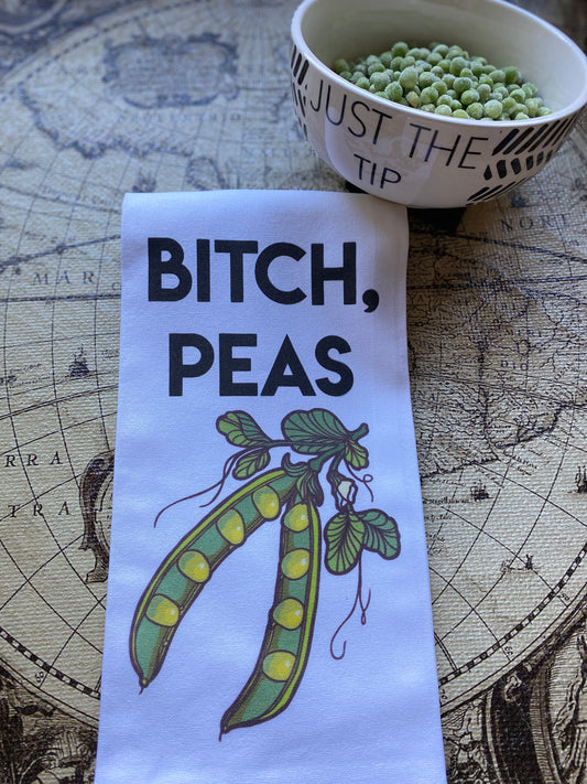 Peas Tea Towel