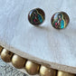 Mary Mother Button Stud Earrings