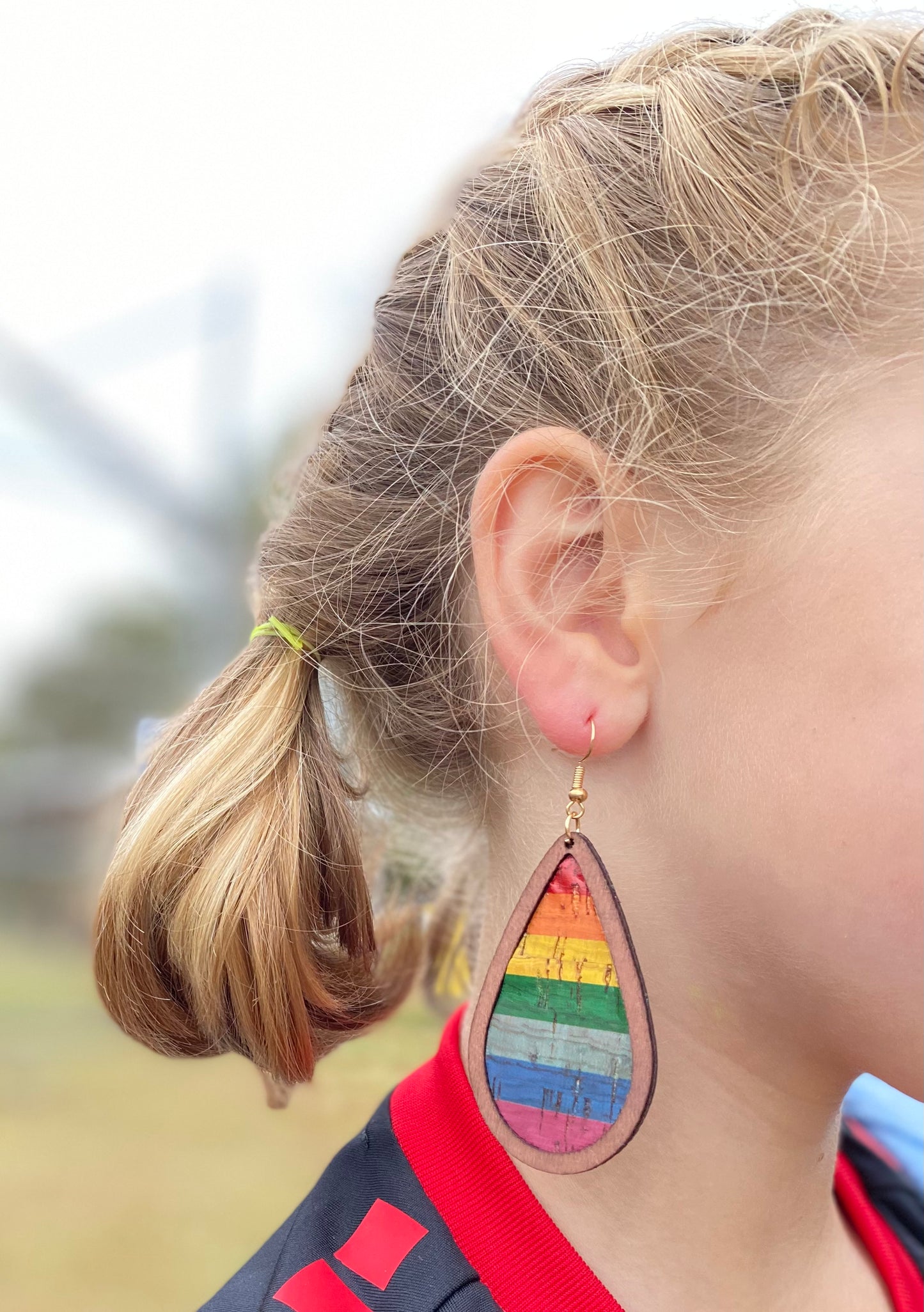 Cork Rainbow Earrings