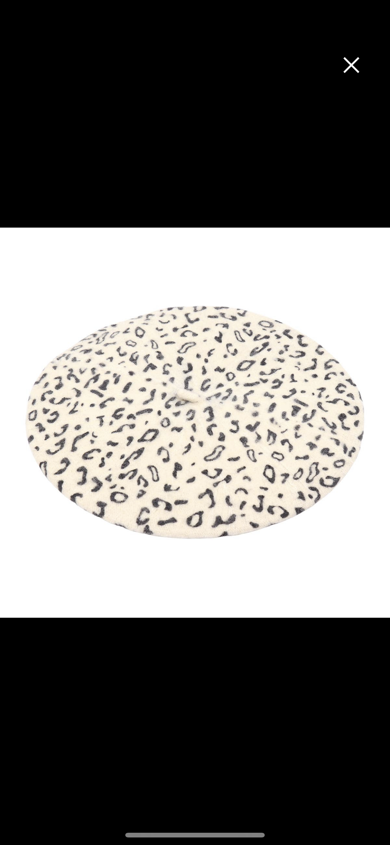 Berets All Day Ivory Leopard