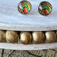 Guadalupe Button Stud Earrings